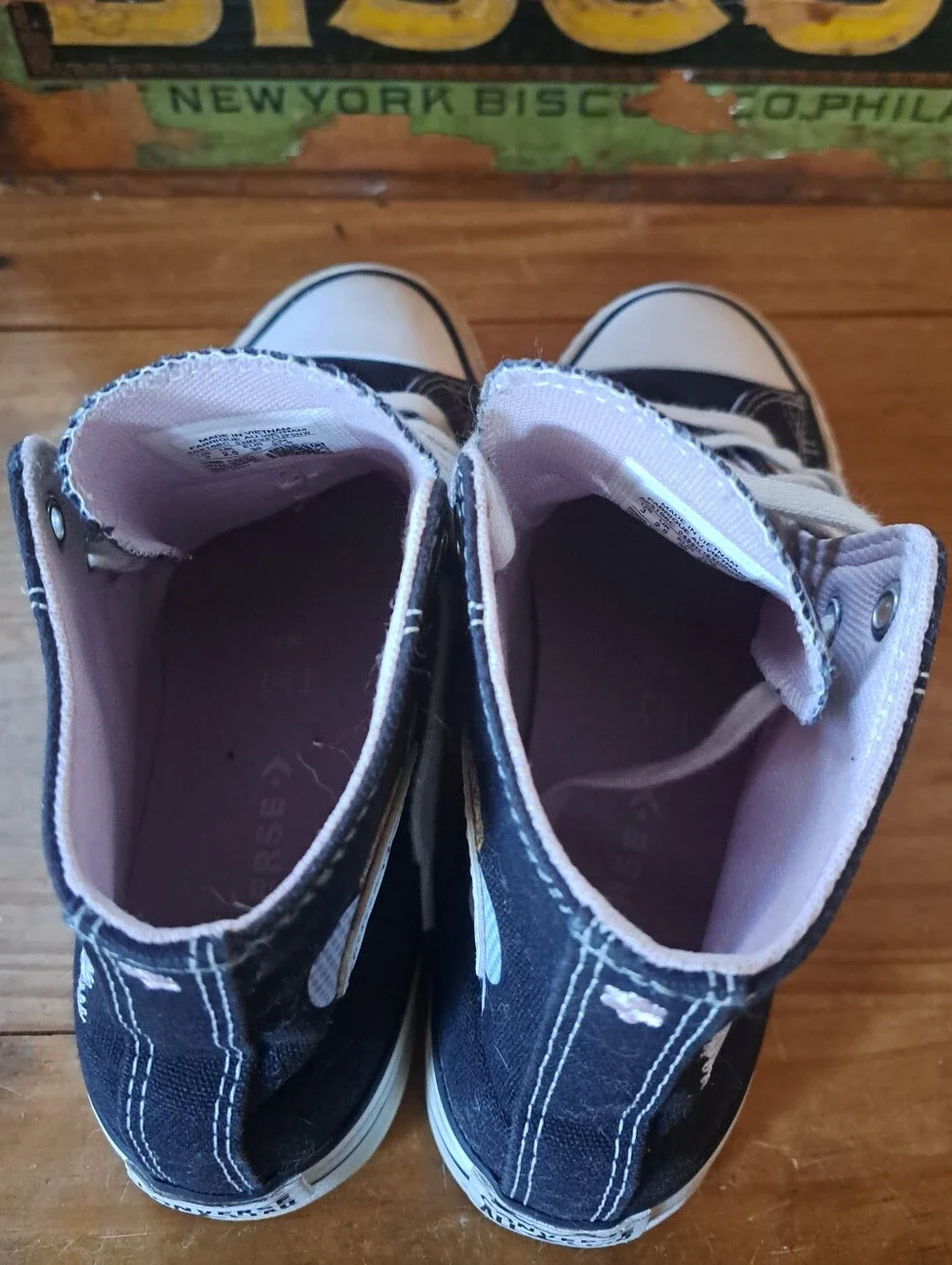Converse Chuck Taylor All Star Platform Sneakers Kid's Size 3 Crafted Patchwork